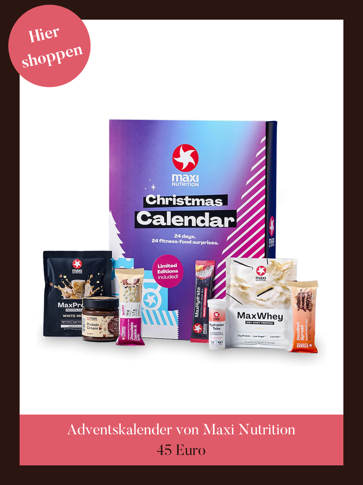 Adventskalender von Maxi Nutrition