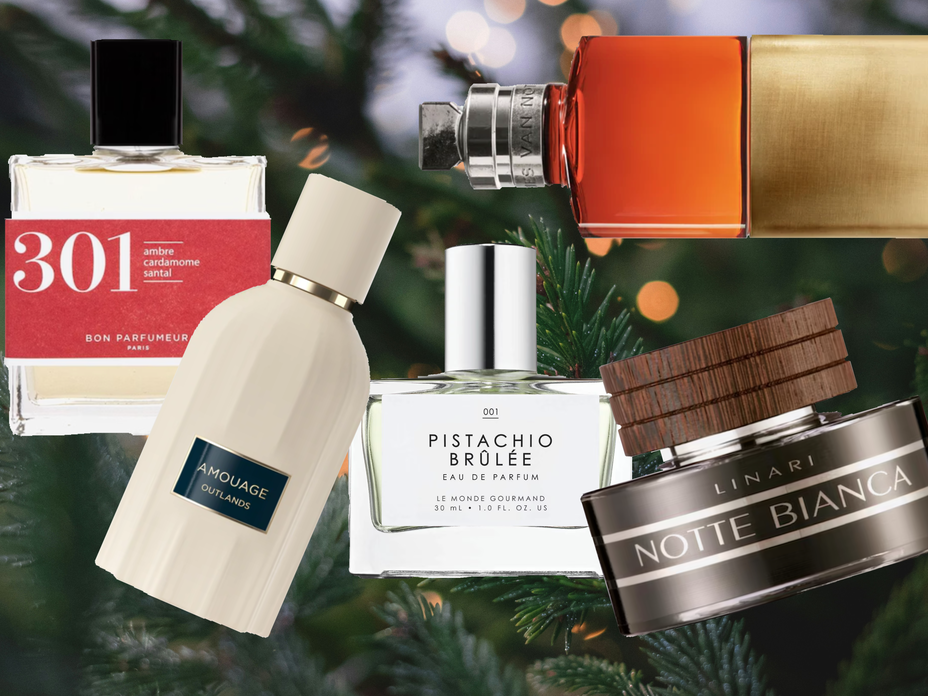 Weihnachts-Parfum Collage