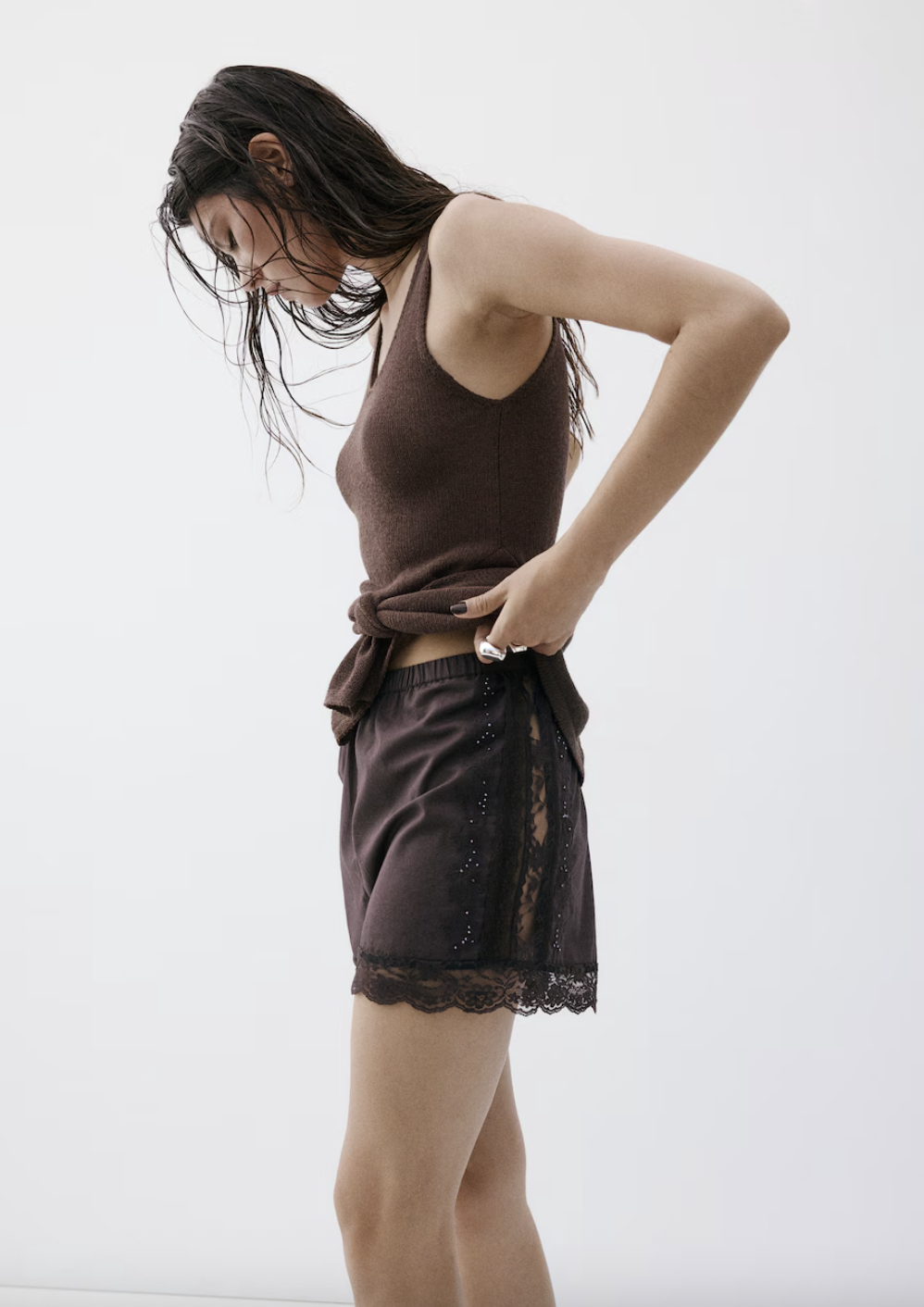 Mango Spitzenshorts