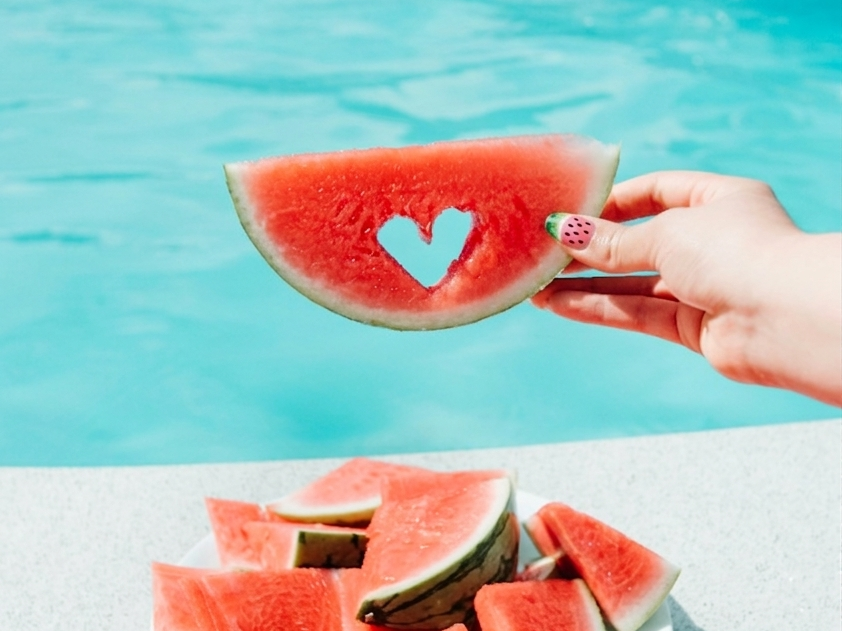 Wassermelonen-Nägel