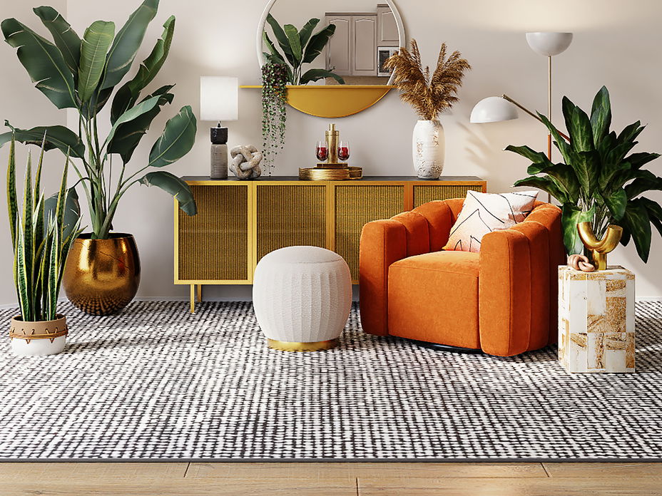 Stylisches Sideboard im Wohnzimmer