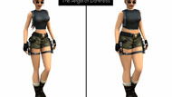 Weibliche Video Game-Charaktere mit realistischen Proportionen