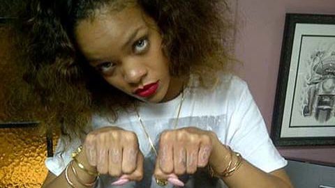 Rihanna mit neuem Gangster-Tattoo