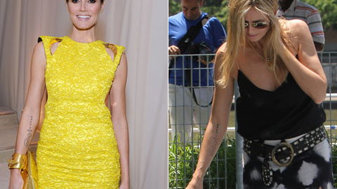Heidi Klum lässt sich ihr Tattoo entfernen