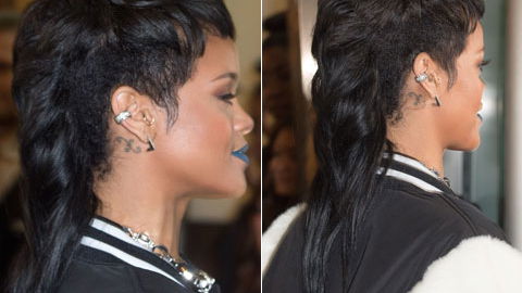 Rihanna mit Vokuhila