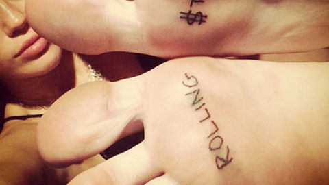 Miley Cyrus und das Fußsohlen-Tattoo