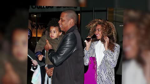 Blue Ivy mit ihren Eltern in New York