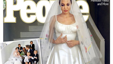Angelina Jolies Brautkleid