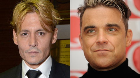 Blonde Männer: Johnny Depp und Robbie Williams sind jetzt blond