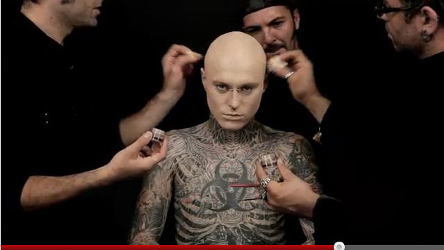Zombieboy Rick Genest ohne Tattoos