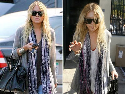 Mary-Kate Olsen mit Tolani-Schal