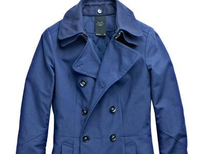 Blauer Trenchcoat für New York