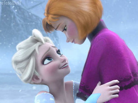 Elsa und Anna mit kurzen Haaren
