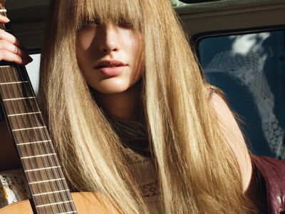 Lange Haare, langer Pony