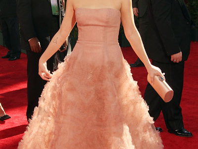 Drew Barrymore im Ballkleid von Monique Lhuillier