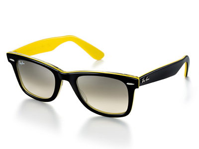 Wayfarer in schwarz-gelb von Ray-Ban