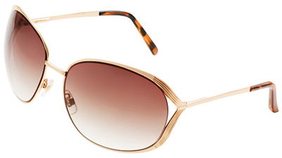 Schlichte, goldene Sonnenbrille von H&M