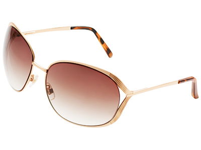 Schlichte, goldene Sonnenbrille von H&M