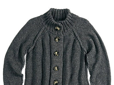 Cardigan mit Bündchen