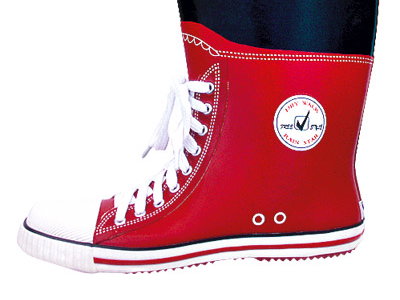 Gummistiefel in Chucks-Optik