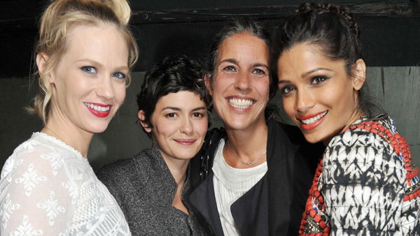 January Jones, Audrey Tautou, Isabel Marant und Freida Pinto in H&M