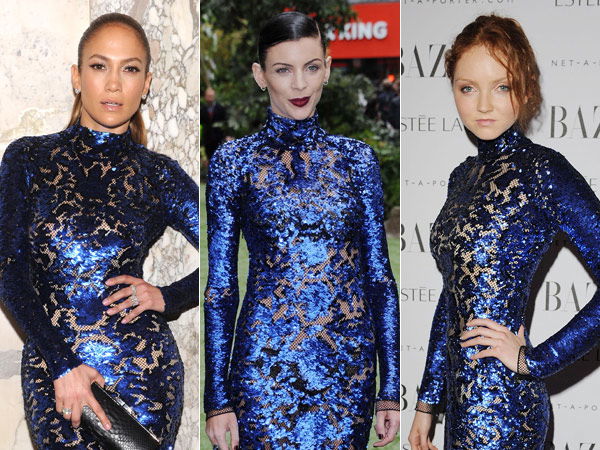 Jennifer Lopez, Liberty Ross und Lily Cole in Tom Ford
