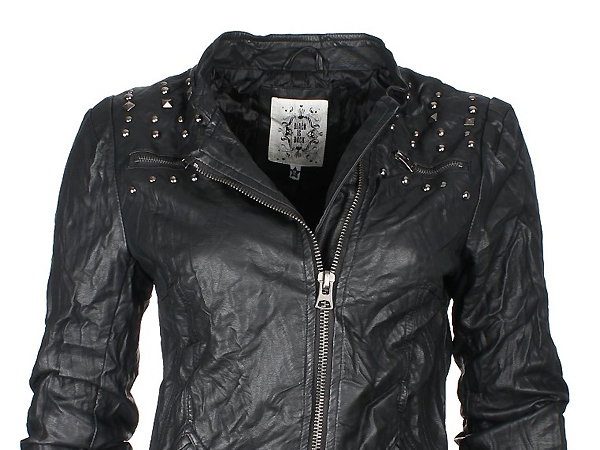 Rockige Bikerjacke mit Nieten