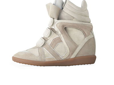 Sneaker mit verstecktem Keilabsatz, wie die "Bekkets" von Isabel Marant