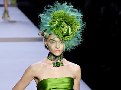 Sasha Pivovarova bei Christian Dior