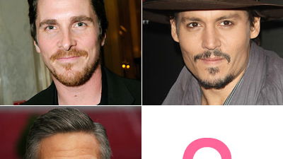 Promi-Mix aus George Clooney, Johnny Depp und Christian Bale