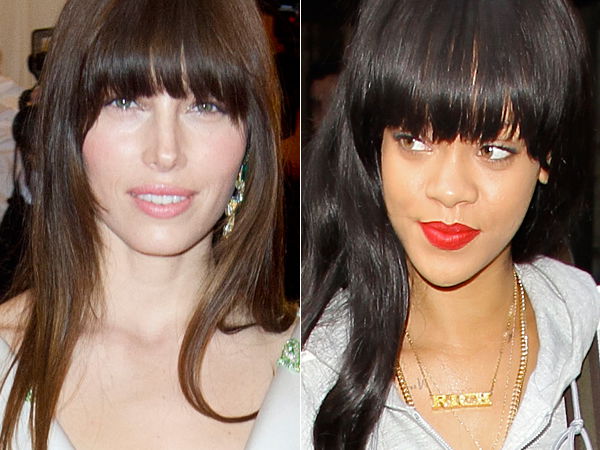 Zwei Stars, eine Frisur: Jessica Biel und Rihanna