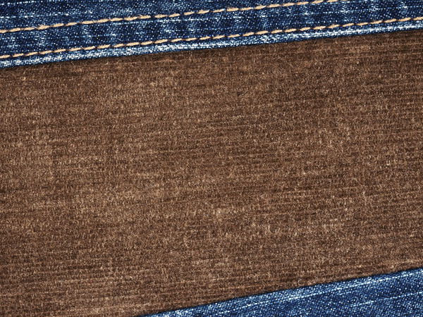 Cord-Jeans, zweifarbig