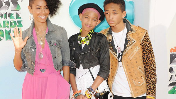 Jada Pinkett-Smith, Willow Smith und Jaden Smith