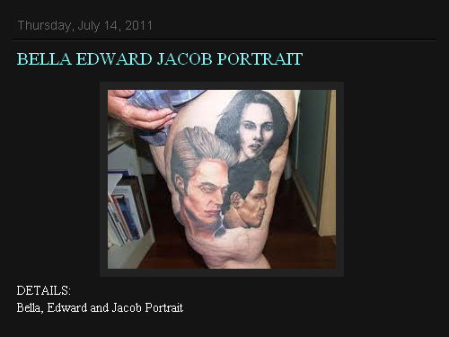 Twilight Tattoo: Edward, Bella und Jacob