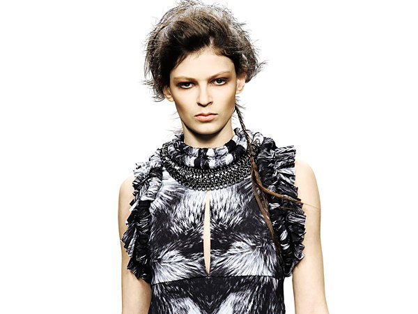 Raffinierte Prints auf dem Catwalk