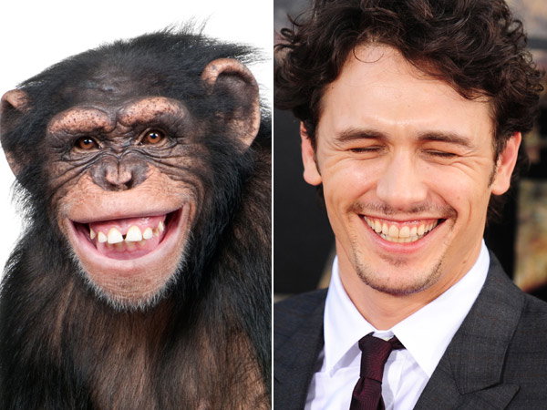 James Franco und ein netter Schimpanse