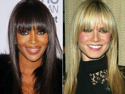 Zwei Stars, eine Frisur: Naomi Campbell vs. Heidi Klum