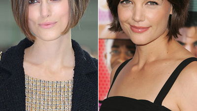 Zwei Stars, eine Frisur: Keira Knightley vs. Katie Holmes