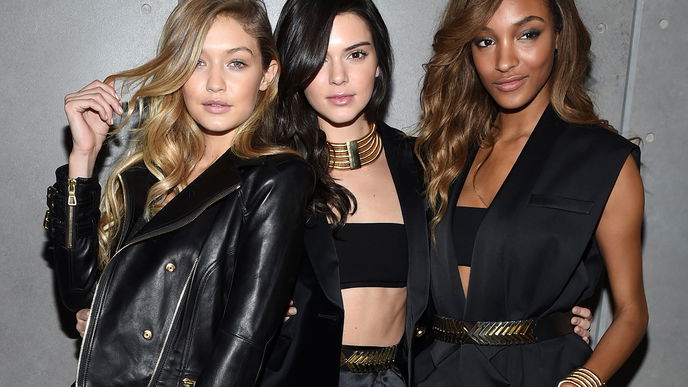 Supermodels für Balmain