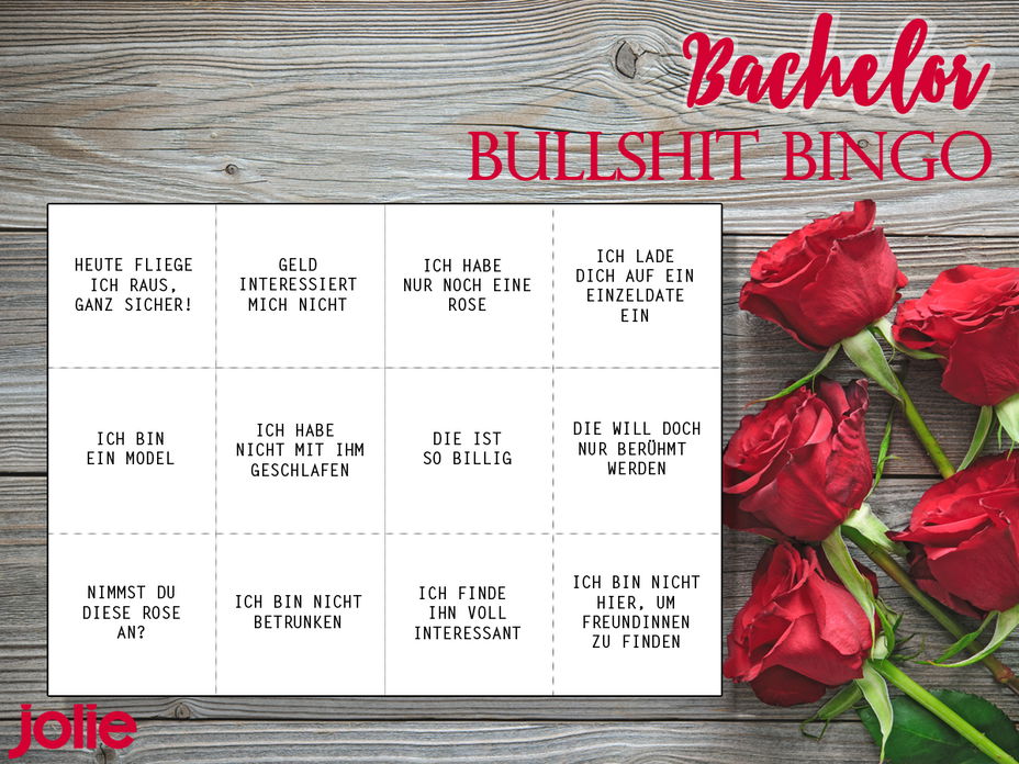 bachelor bullshit bingo