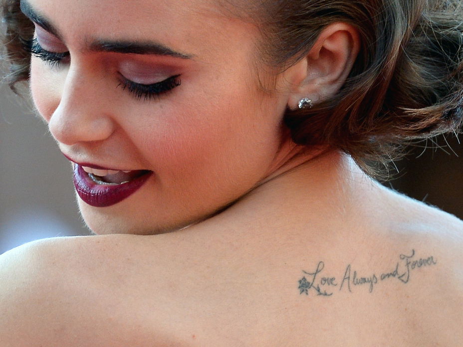 Lily Collins Tattoo