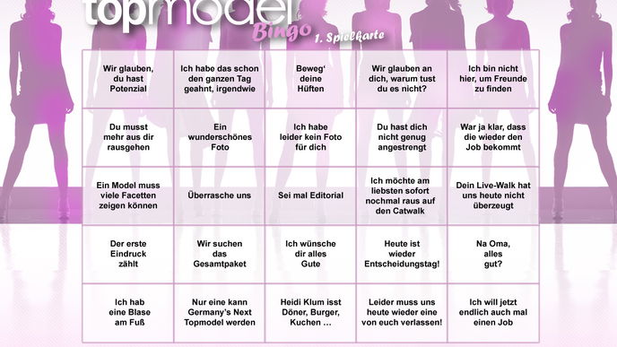 GNTM Bullshit Bingo