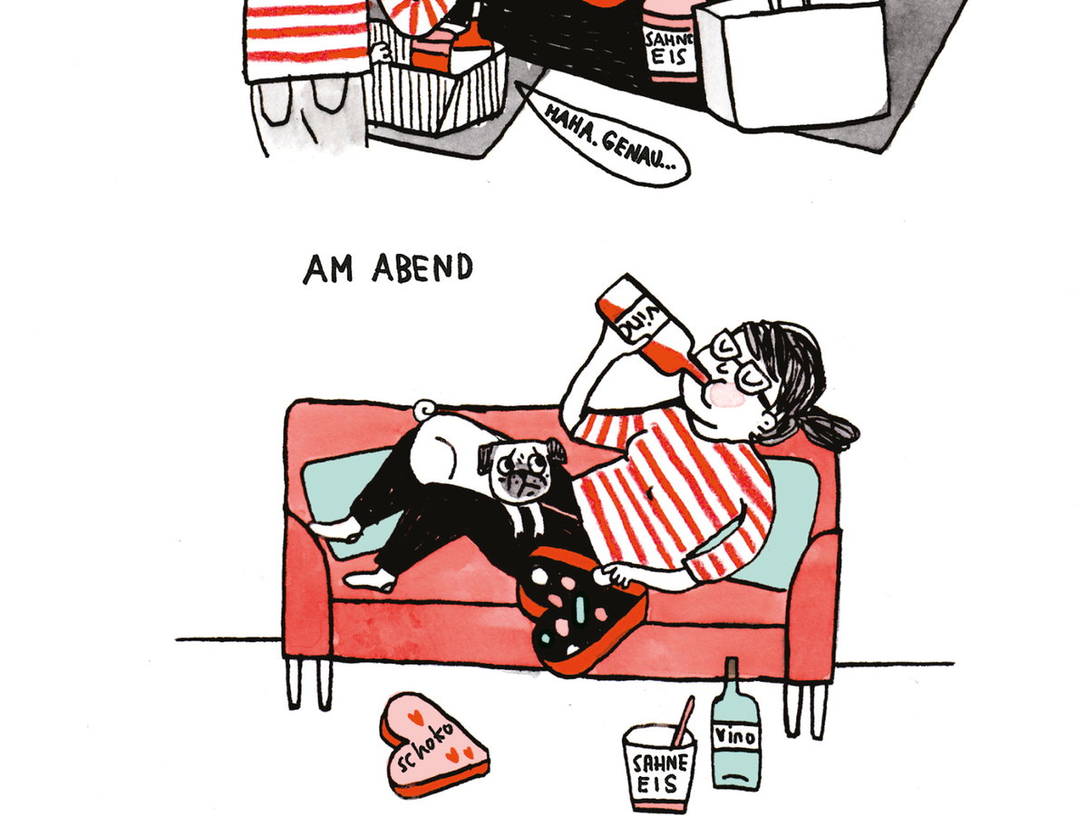 Bilder zum Valentinstag: Lustige Cartoons