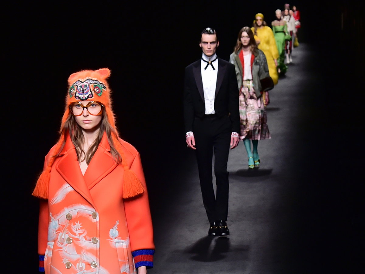 Gucci Fall/Winter 2016/ 2017: Bestickte Mützen