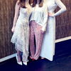 Aline, Katharina und Paula in Brautkleidern