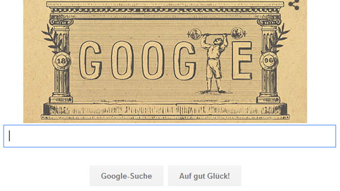 Moderne Olympische Spiele im Doodle
