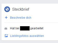 facebook steckbrief ändern