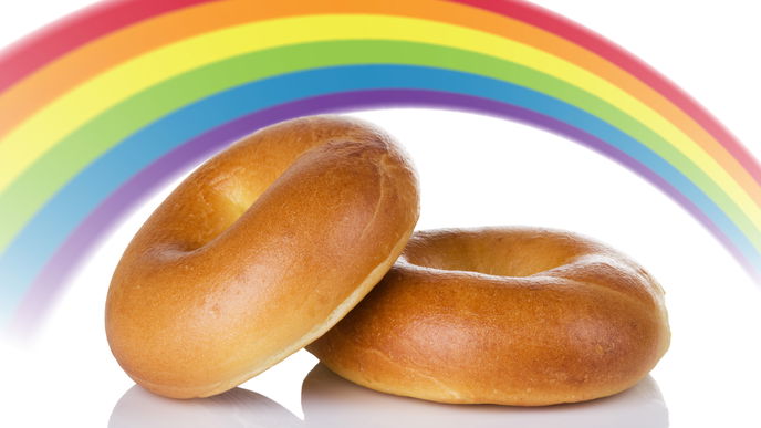 Rainbow Bagels katapultieren #Foodporn auf ein neues Level