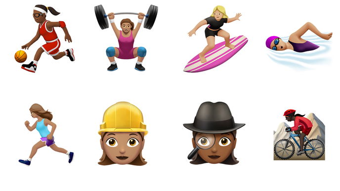 Emoji-Update mit emanzipierten Emojis 