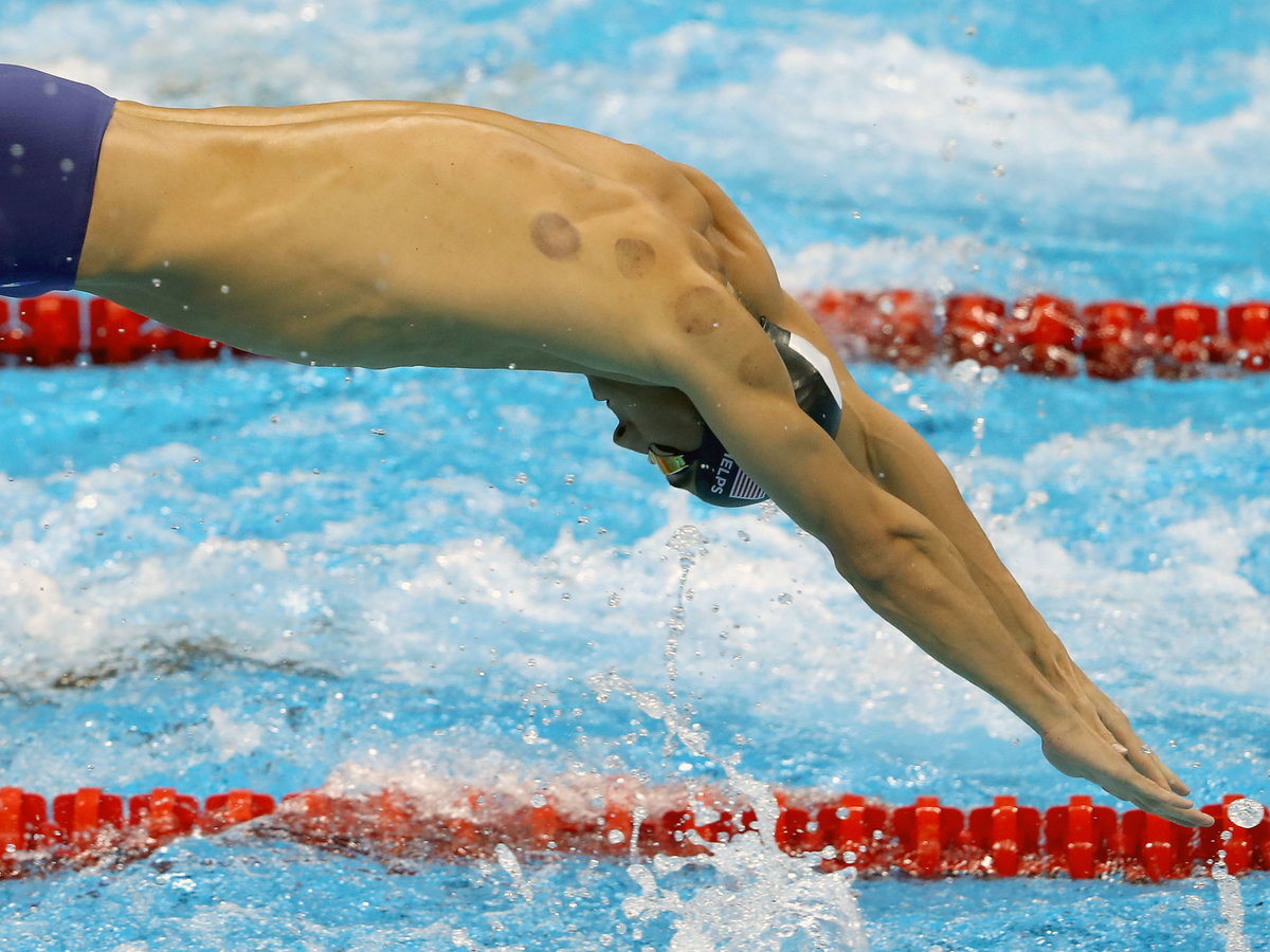 Michael-Phelps-Rücken